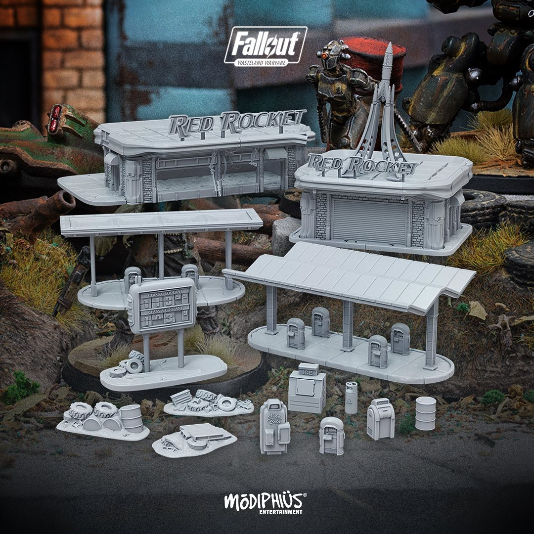 Fallout Terrain Painting Night