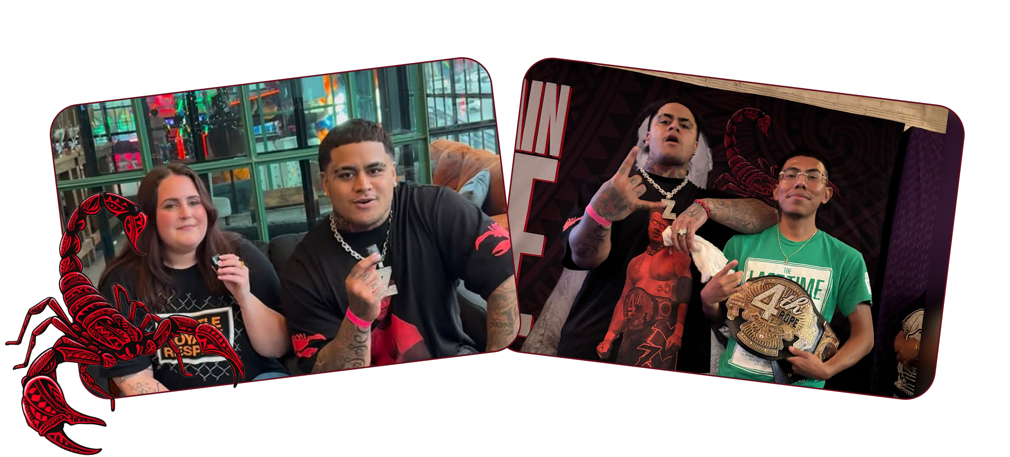 Photos of Zilla at John Cena last match watch party